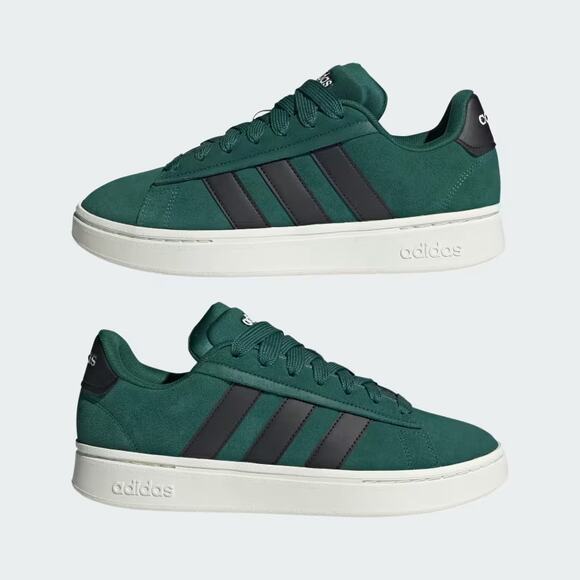Adidas Grand Court Alpha 00s Low Top Trainer Sneaker Green Black Men's 8 - Picture 1 of 11